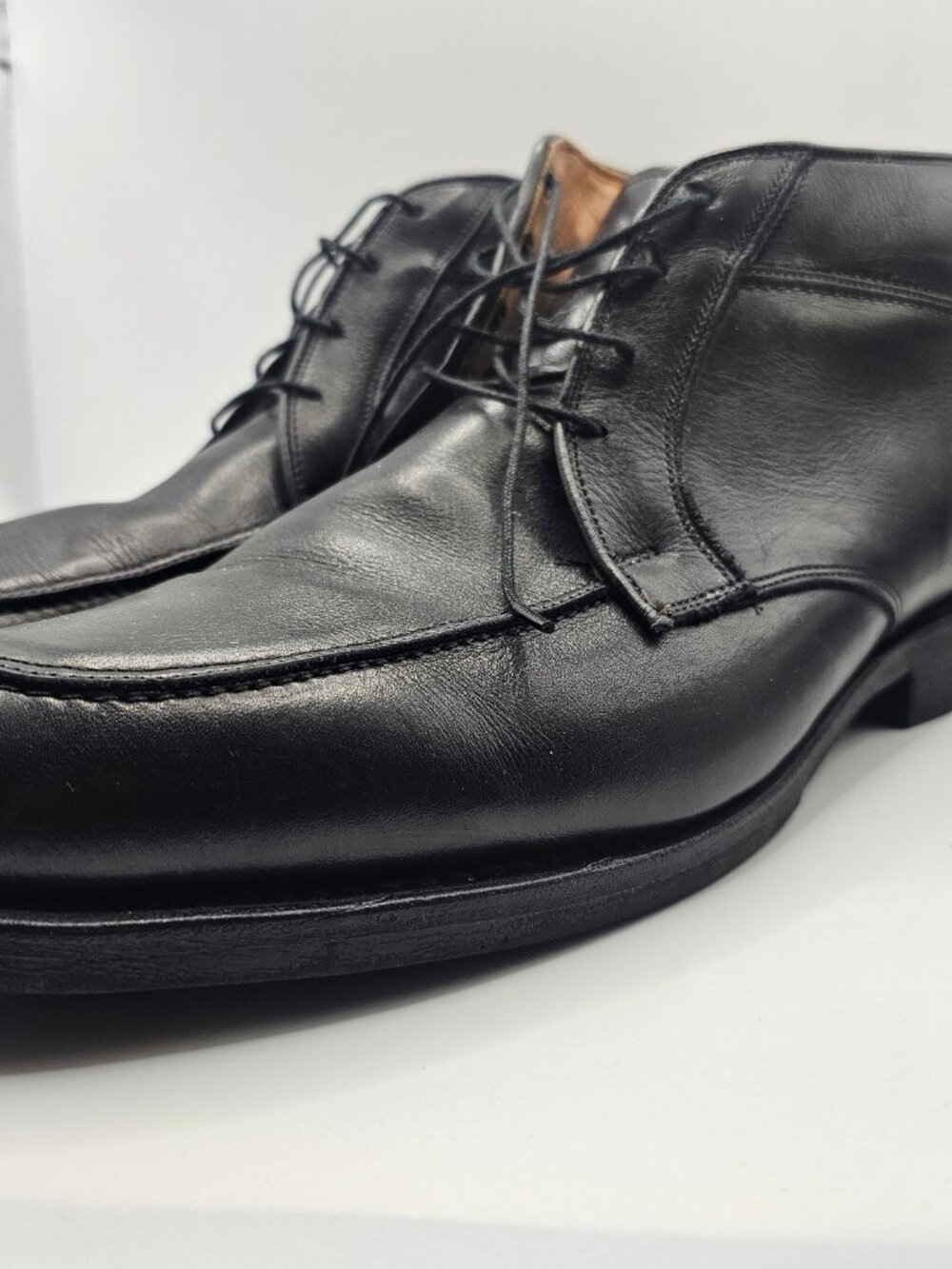 Allen Edmonds Joseph Abboud Stuart Chukka Boots Black Mens 12.5 D